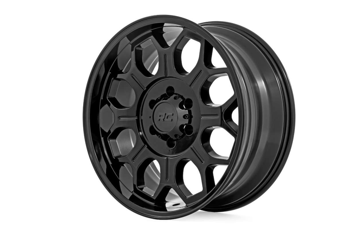 Wheel - Rough Country - 77 Series - Semi Gloss Black